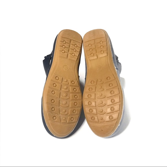 New Navy Blue Velcro Ankle Booties 36/6 - Picture 5 of 8